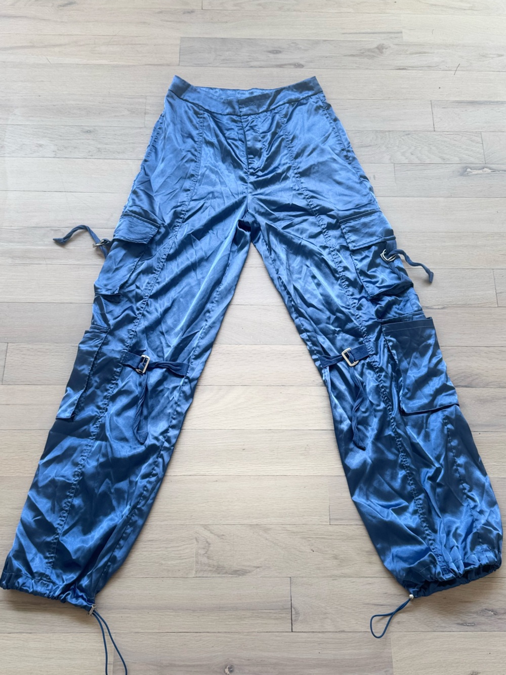 Blue Utility Cargo Pants